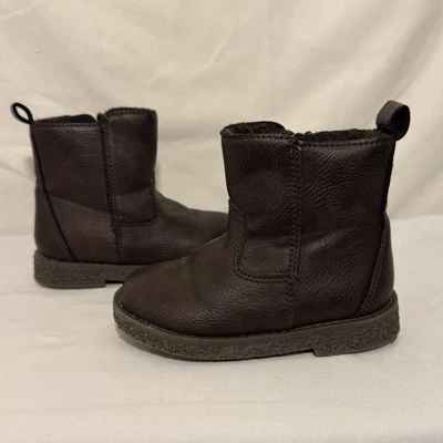 GAP Zapatos Chelsea Marrón Cremallera Botas de Vaquero con Forro de Vellón Talla 7C Foto 1 de 4