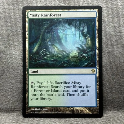 Misty Rainforest – Zendikar (ZEN) #220 LP MTG Fetch Land Non-Foil - Image 1 of 4