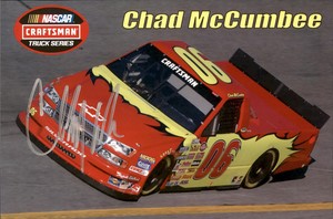 Chad McCumbee Signed Hero Post Card Photo NASCAR Racing *Autograph Den*