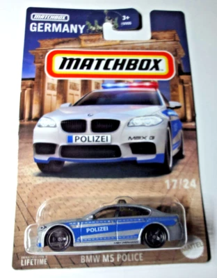 Matchbox - BMW M5 Polizei - Matchbox Best of Germany 17/24 - HVV38 - Bild 1 von 2