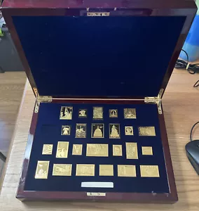 Collezione francobolli USPS USA "United We Stand" lingotti argento fine stratificato oro 24k - Foto 1 di 6