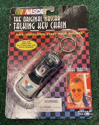Vintage 1999 Original Nascar Talking Key Chain Mark Martin #6 Needs Battery - Image 1 of 2