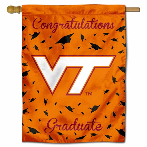 Virginia Tech Graduation Gift Decorative Flag Cover