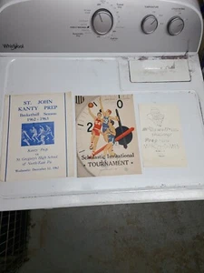 Vintage Erie PA Sports Program Basketball Lot 1960's Prep McDowell Academy East - Picture 1 of 3