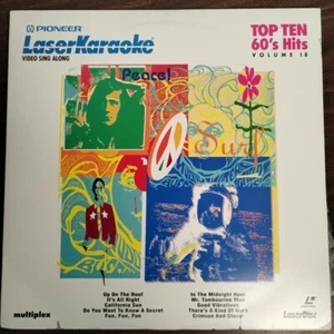 PIONEER Vintage Karaoke Laser Disc Music Vol 18 Video Canta lungo anni 60 Pop Rock - Foto 1 di 7