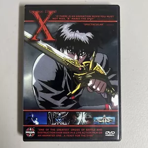 X (2001 DVD) Anime Manga Animation Film Movie Region 1 W/ Insert - Rare - Picture 1 of 4