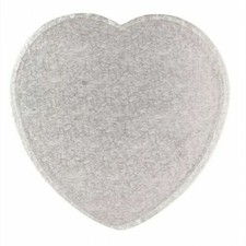 12mm a forma di cuore mezzo pollice di spessore per torta Pasticceria Matrimonio Argento Bday Board DRUM 12'