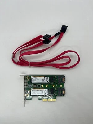 Startech PEXM2SAT32N1 3-port M.2 SSD Adapter Card w/ 2X 480GB Micron SSDs - Image 1 of 4