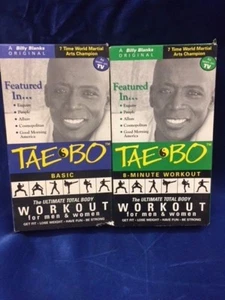 2-PK Tae Bo 8-Minute Workout Billy Blanks VHS Exercise Video Ultimate Total-114a - Picture 1 of 3