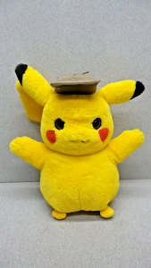 2019 Pokemon DETECTIVE PIKACHU with Hat 9" Movie Stuffed Plush Wicked Cool Toys - Picture 1 of 17