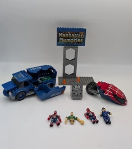 Mega Bloks Spider-man 3 Sandman's Bank Heist Incomplete set plus extras - Bild 1 von 2