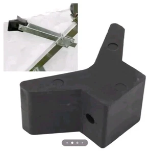 11200-1 Boat Trailer Rubber Bow Stop V-Block Black 3x3 Y-Stop, - Picture 1 of 6