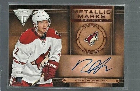 2013-14 Panini Titanium Metallic Marks #MM6 David Rundblad B - Image 1 of 1
