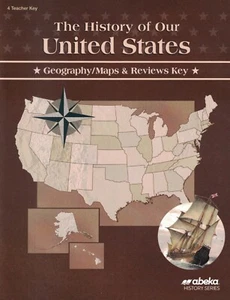 Abeka History of Our United  States ~ Geography/Maps & Reviews Key ~ 4th Edition - Picture 1 of 1