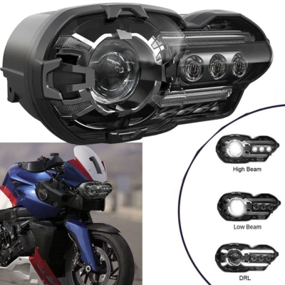 For BMW K1200R 2005-2009 K1300R 2010-2013 LED Headlight Assembly Headlamp DRL - Image 1 of 4