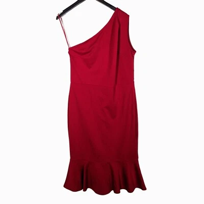 NWT Grace Karin Festive Red Mermaid Sheath Dress Cold Shoulder Cocktail Gown XL - Image 1 of 4