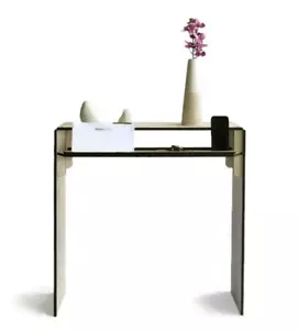 Narrow Wooden Console Table with Storage Shelf for Hallway Slim Contemporary - Picture 1 of 6