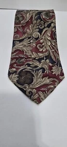 Cravatta Bill Blass in seta paisley rossa da uomo USA 58 x 3,7/8 (0009) - Foto 1 di 4