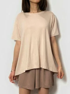 Women's Cozy Sleepwear Stretch Loose Short Lounge Pajama Set PJs Nightgown - Picture 1 of 5