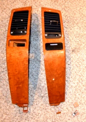 2003-2009 LEXUS GX 470 GX470 DASH BEZEL VENTS TRIM WOODGRAIN AC HEAT BAD TABS - Imagem 1 de 4