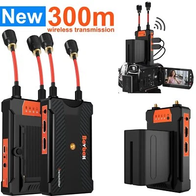 Dual 5.8G 300m Wireless HDMI Extender Video Transmitter Receiver Support Battery - Image 1 of 4