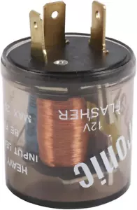 12V 3 Pin Electronic LED Flasher Relay round Heavy Duty Electronic Turn Signal L - Picture 1 of 12