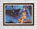 MOVIE POSTER A NEW HOPE- FRAMED CANVAS WALL ART PICTURE PAPER PRINT- BLUE BLACK