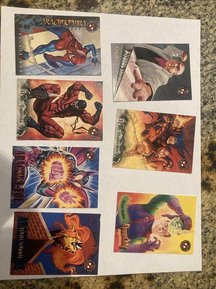 Lote de 7 cartas SkyBox Premium Spider-Man Eternal Evil 1996 Foto 1 de 1