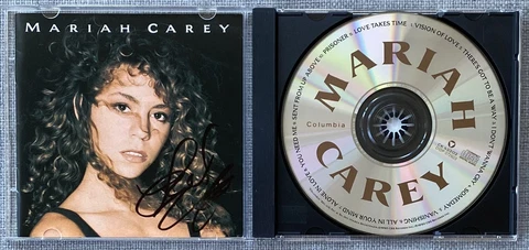 Mariah Carey Signed In-Person "Mariah Carey" CD Cover --AUTHENTIC, VIP, RARE Cover