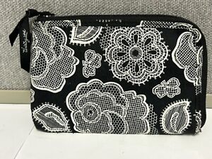 Thirty-One Soft Wallet Wristlet Black And White