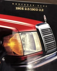 1984 Mercedes Benz 190 D 2.2 2.3 Sales Brochure - Picture 1 of 3
