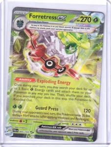 Juego de cartas coleccionables Forretress EX Holo ultra raro #5 Pokemon Paldea Evolved 2023 - Imagen 1 de 2