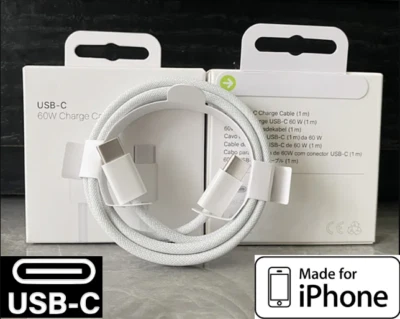 GENUINE ORIGINAL For iPhone 15 16 17 Pro Charger Type C to C Fast USB-C Cable - Image 1 of 4