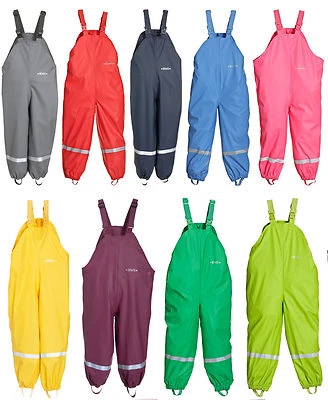 Kinder Regenhose BMS Buddelhose m. Trägern 74 80 86 92 98 104 110 116 122 128