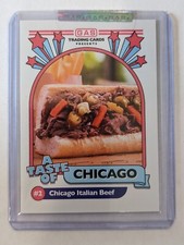 2023 GAS Trading Cards Taste Of Chicago Italian Beef NSCC /100 Exclusive