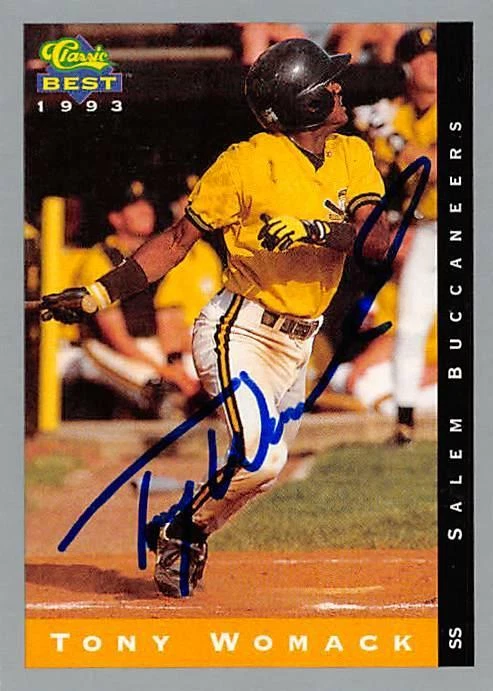 Tony Womack autographed Baseball Card 1993 Classic Best #296 Minor League Rookie - Image 1 of 1