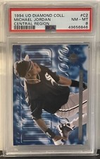 1994 UD Diamond Collection Michael Jordan #C2 - PSA 8 NM-MT - Central Region