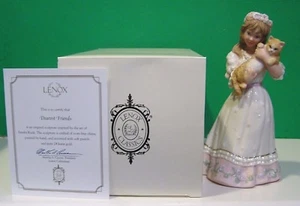 LENOX DEAREST FRIEND Figurine by SANDRA KUCK with Cat Kitten NEW in BOX with COA - Picture 1 of 4