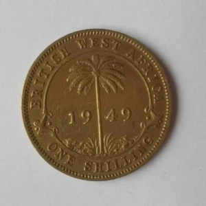 Moneda Africa Occidental 1 Chelin Jorge Vl 1949 - Picture 1 of 2