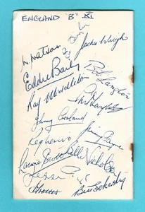 INGLATERRA V HOLANDA 1950 MIDDLESEX WANDERERS TOUR RARO ITINERARIO FIRMADO 39 X AUTOS - Imagen 1 de 17