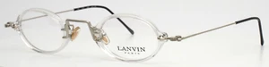 LANVIN 1219 006 Clear Unisex Oval Full Rim Eyeglasses 42-28-135 B:28 - Picture 1 of 16