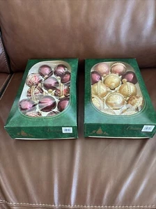 Christmas by Krebs Memories Glass Ornaments Two 12 Packs New in Box USA - Picture 1 of 10