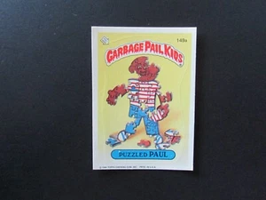 1986 Topps Garbage Pail Kids 4th Series 4 Card 149a Puzzled Paul Name Change - Picture 1 of 2