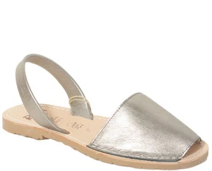 Ria Menorca Basic sandals avarcas metalgrain acero 20002 - Picture 1 of 7