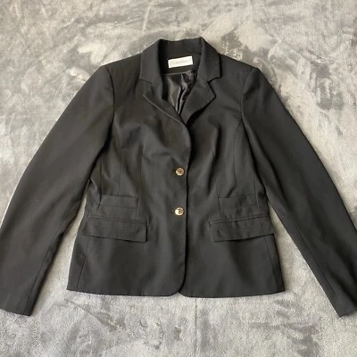 Traje Calvin Klein Mujer Negocios 2 Piezas Negocios Negro Blazer y Pantalón Oficina Foto 1 de 4