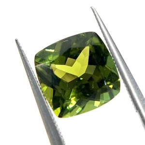 Natural Green Tourmaline AAA+ Cushion Shape Genuine Tourmaline Cut 2.20 Cts - Picture 1 of 5