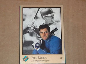 BASEBALL CARD 1992 LEAF INC #45 ERIC KARROS LOS ANGELES DODGERS STUDIO - Picture 1 of 1