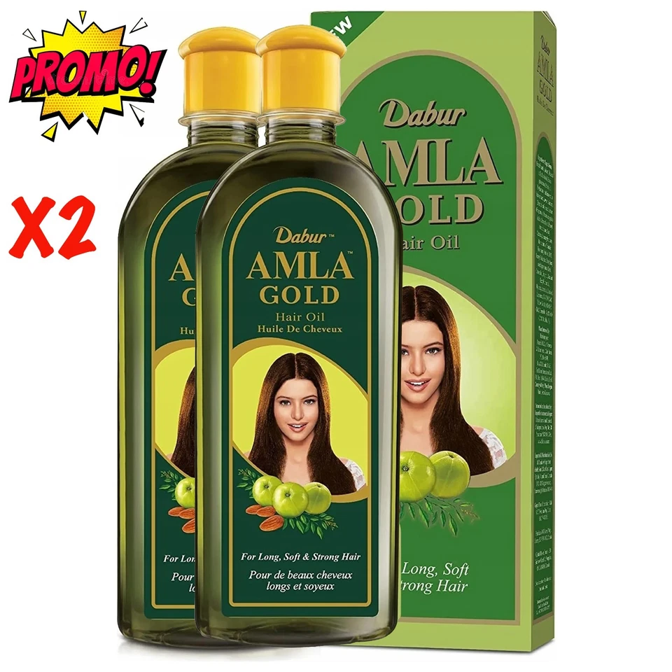 Amla Dabur Gold Hair Petrol  200 ML | 2 UNITS - Imagen 1 de 3