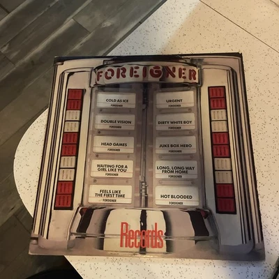 Foreigner "Records " COVER ONLY W INNER SLEEVE - NO RECORD - Image 1 of 2