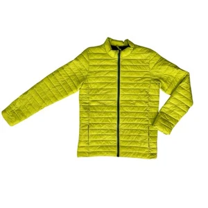 Chaqueta acolchada aislante Land's End para mujer XL empaquetable verde neón esquí invierno nieve - Imagen 1 de 14